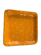 Load image into Gallery viewer, Polka Dot Napkin Tray Butterscotch w White Dots NOT FIESTA
