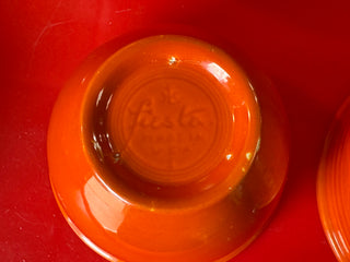 Vintage Fiesta RED Mixing Bowls 1-6 Beautiful