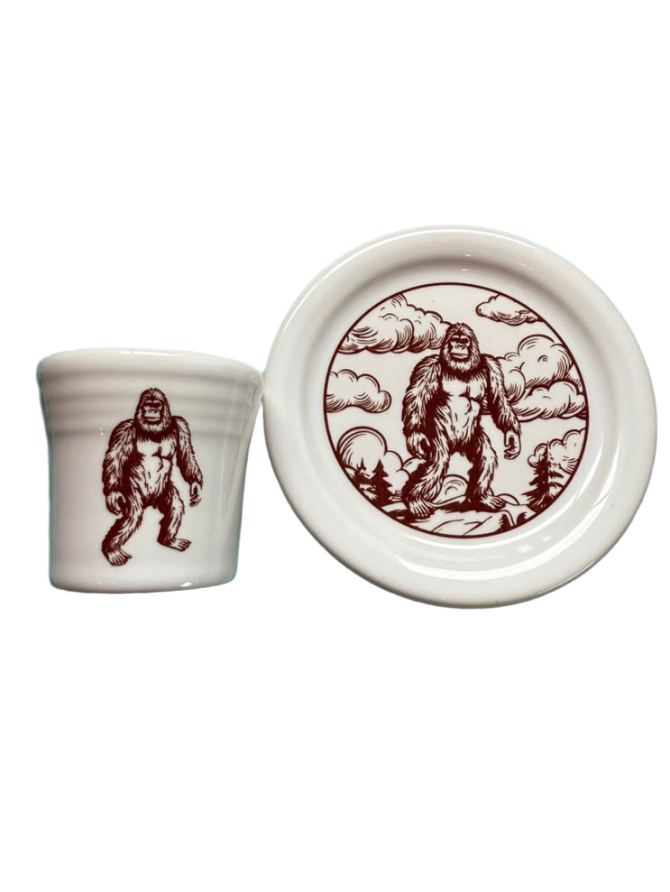 Fiesta Flatwood Exclusive 2025 Bigfoot Shot Glass & Coaster Set Very Limited