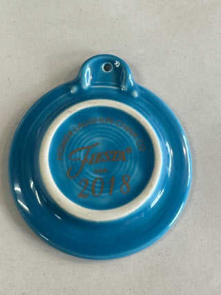 Fiesta HLCCA 2018 20th Anniversary Cupcake Ornament Peacock 20th