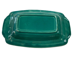 Vintage Harlequin 1930's  Spruce 1/2 LB BUTTER DISH