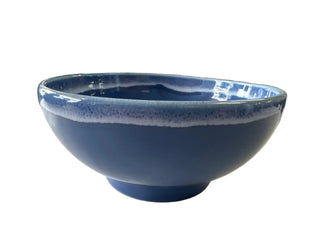 FTC Fiesta Snow Caped Medium footed bowl Lapis