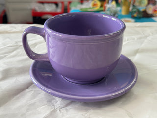 Fiesta Lilac Jumbo Mug & Saucer Retired Color