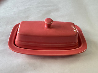 Fiesta Retired Small Butter Dish Flamingo  Retired Color