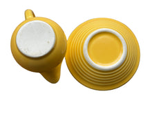 Load image into Gallery viewer, Vintage Harlequin Yellow Toy Creamer &amp; Nut Cup

