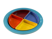 Load image into Gallery viewer, Fiesta Harlequin Relish Tray Beautiful
