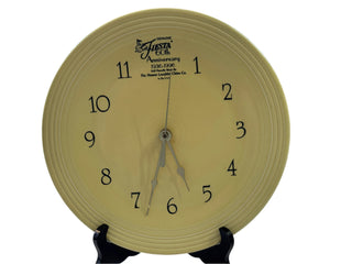 Fiesta 60th Anniversary  Dancing Lady Plate Clock Yellow