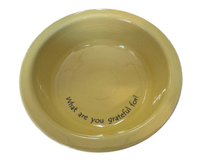 Fiesta Sunflower 1 Qt Bowl "What Are You Grateful For ?"