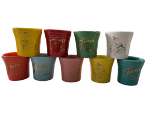 Fiesta FTCCO Dancing Lady Shot Glass Lot of 9