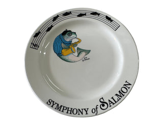 HOMER LAUGHLIN SYMPHONY OF SALMON PLATE CHOP PLATE