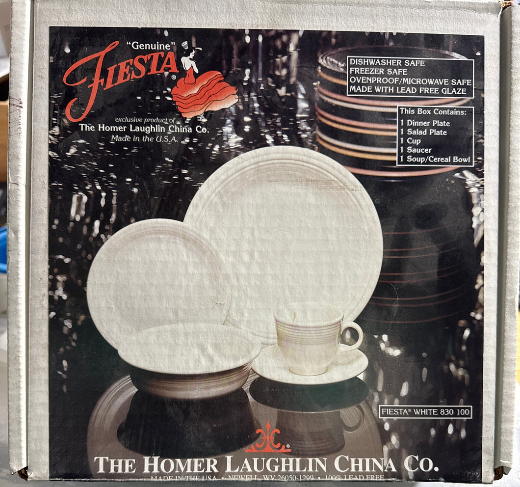 Fiesta 5pc Place Setting White