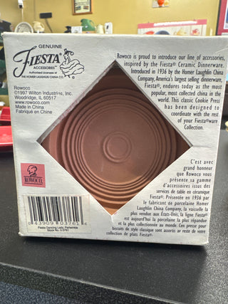 Genuine Fiesta Periwinkle  Dancing Lady Cookie Press HTF