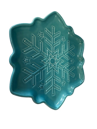 Fiesta Snowflake Shaped Plate Turquoise
