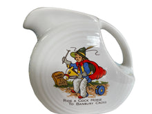 Load image into Gallery viewer, Fiesta China Specialties Nursery Rhyme Ride A Cock Horse Juice Pitcher HTF Limited 50
