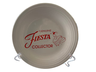 Genuine Fiesta Collector Chop Plate Tangerine on White