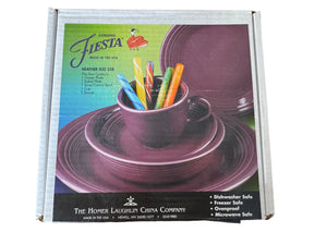 Fiesta Retired Heather 5 piece Place Setting Original Box