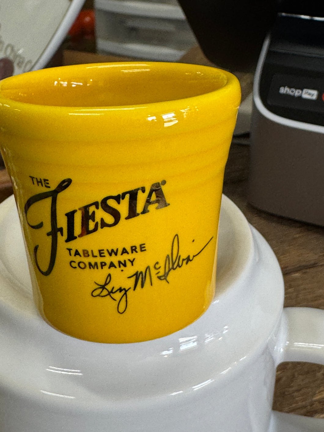 Fiesta FTCCO Dancing Lady DAFFODIL Shot Glass