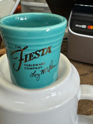 Fiesta FTCCO Dancing Lady TURQUOISE  Shot Glass
