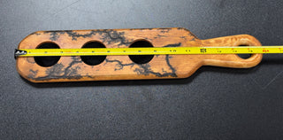 Handmade Fiesta Go-Along Wood Shot Glass Holder/ Server holds 3