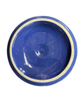 Load image into Gallery viewer, Vintage Flat Bottom Cobalt Covered Onion Soup
