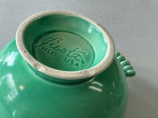 Vintage Flat Bottom Original Green Covered Onion Soup