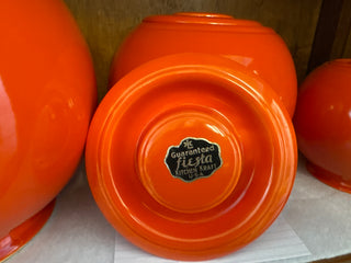 Vintage Kitchen Kraft 3 piece Ball Cookie Jar Set RED