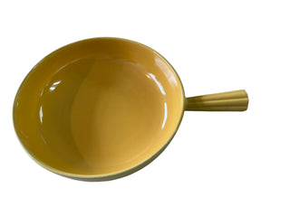 Vintage Fiesta French Handled  Casserole Covered  Dish With Lid  Yellow