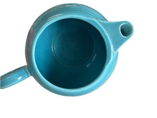 Vintage Fiesta Large Teapot Original Turquoise with Lid