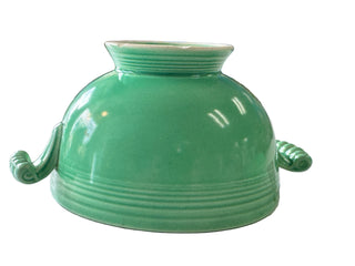 Vintage Flat Bottom Original Green Covered Onion Soup