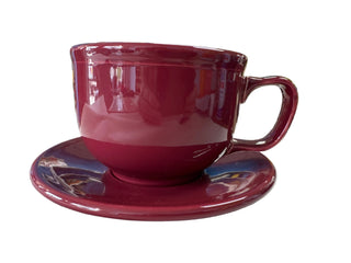 Fiesta Retired  Jumbo Cinnabar Mug &  Saucer
