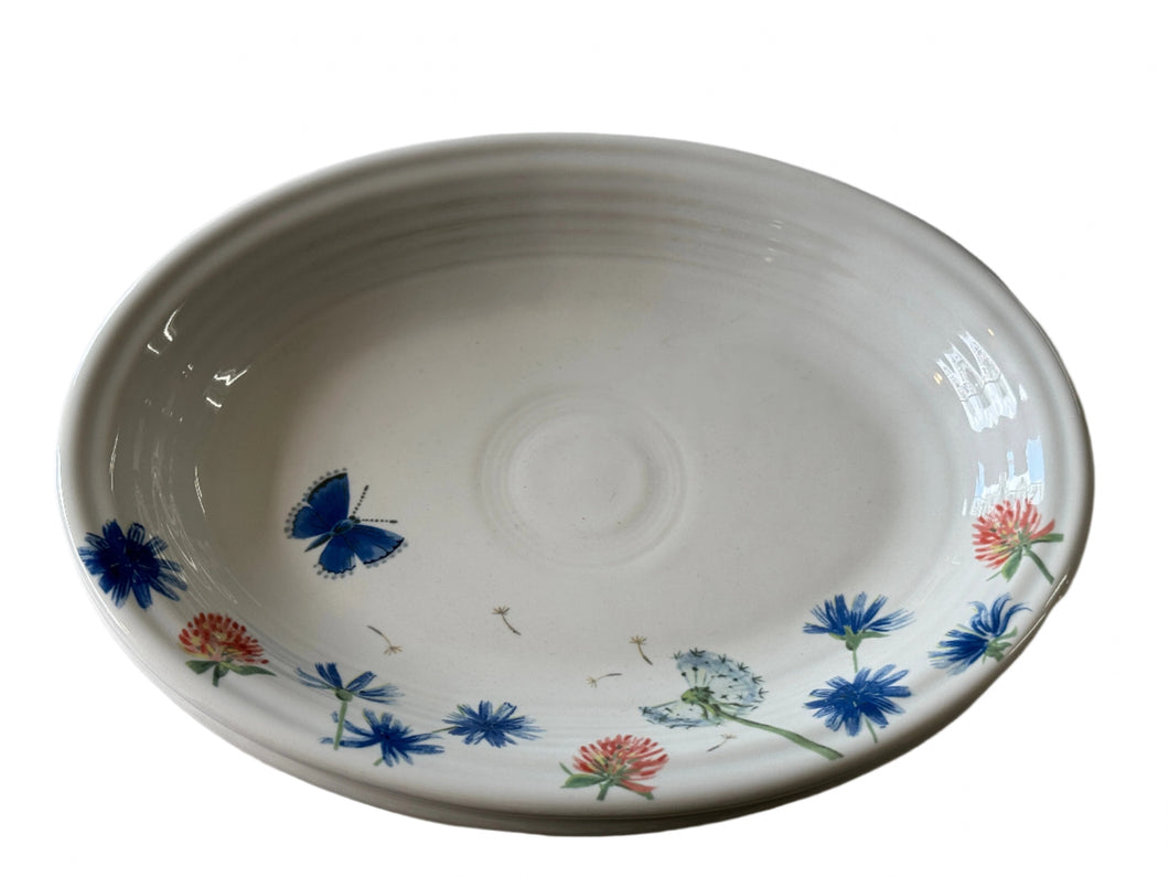 Fiestaware Breezy Floral Oval platter 11 5/8 