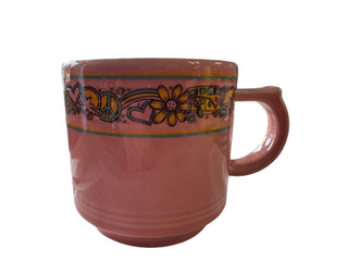 Fiesta Everything Kitchen Exclusive Peony Stackable Mug Peace & Love