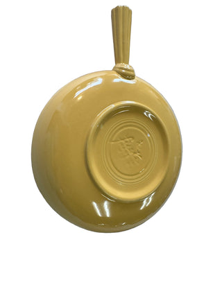 Vintage Fiesta French Handled  Casserole Covered  Dish With Lid  Yellow