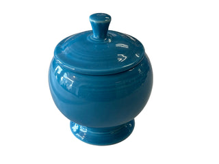 Fiesta Peacock Individual Sugar Bowl w Lid Retired 7oz