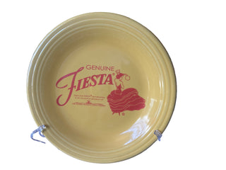 Genuine Fiesta Collector  Sunflower Chop Plate Dancing Lady Advertising