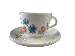 Fiesta Breezy Floral Teacup and Saucer