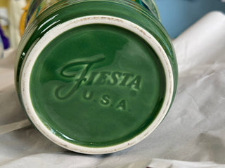 Fiesta Chevron Utility Crock Jade