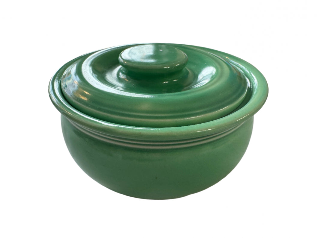 Vintage  Fiesta Kitchen Kraft GREEN  Individual Casserole & Lid Exc