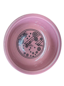 Fiesta Champagne Rose 19oz Bowl  Mystic Mega China Decal