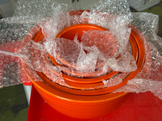 Vintage Fiesta RED Mixing Bowls 1-6 Beautiful