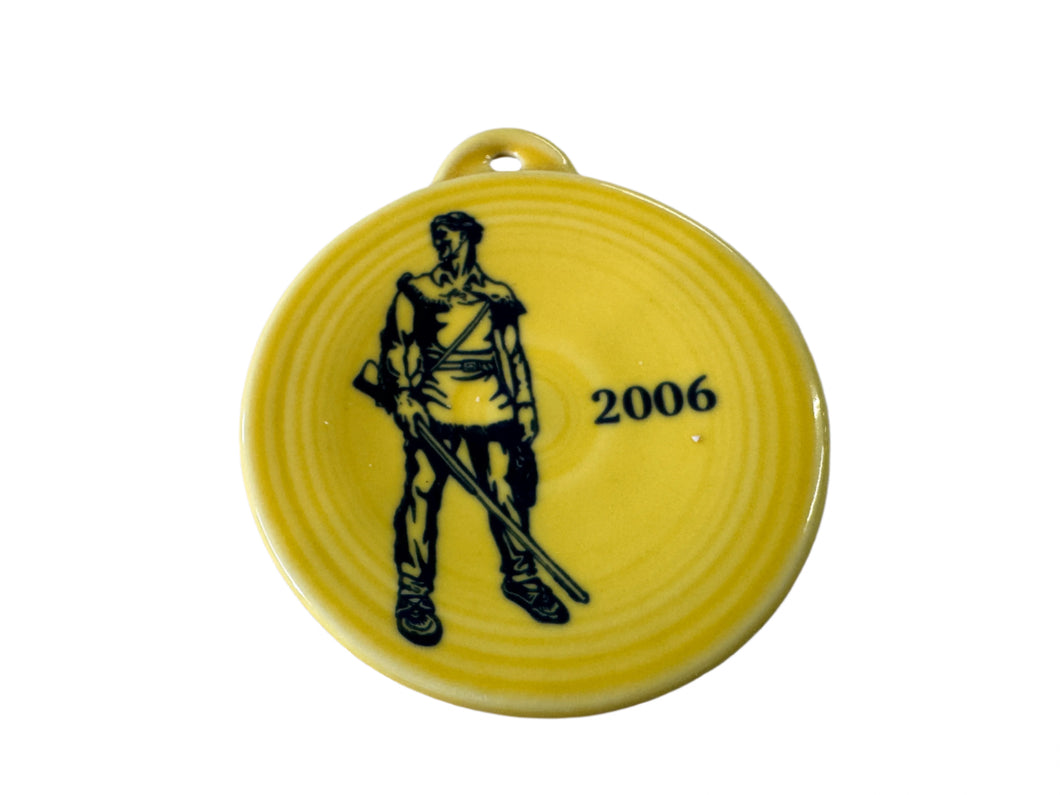 Fiesta Sunflower West Virginia University 2008 Ornament Fiestaware WVU Mountaineers