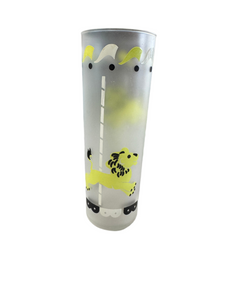 Libby Carousel Merry Go Round Frosted Glass Lion