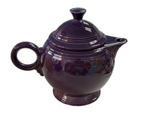 Load image into Gallery viewer, Fiesta Fiestaware LARGE 44 oz Plum Teapot with Lid Retired Color ! ! !
