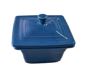 Fiesta Lapis Blue Belk Box Candy Dish Covered