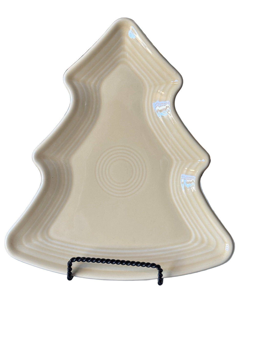 Fiesta Ivory Classic Christmas Tree  Plate Luncheon. RETIRED