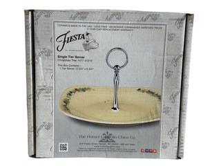 Fiesta Christmas Garland Tidbit Tray Single Tier
