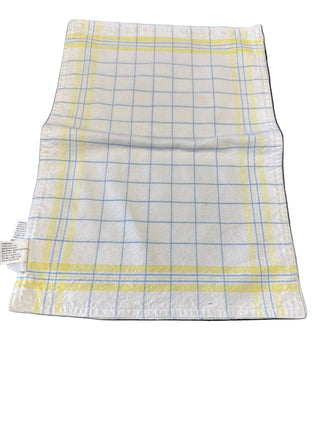 Fiesta Placemats White with Yellow & Blue Plaid