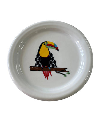 Fiesta HLCCA Toucan on White Exclusive Coaster