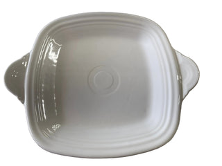 Fiesta White Square Handled Tray Retired