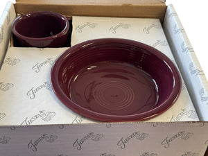 Fiesta 5pc Claret Place Setting NIB